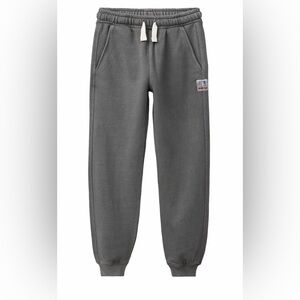 Zara Kids Charcoal Washed Effect Gray Joggers